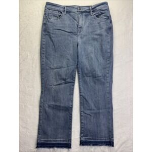 NYDJ Jeans Womens 16 Blue Medium Wash Marilyn Straight Sure Stretch Lift Tuck